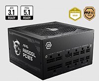 MSI MAG A850GL PCIE 5 850W Power Supply Gold Certified Modular