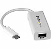 StarTech.com USB-C to Gigabit Ethernet Adapter - White - Thunderbolt 3 Port Compatible - USB Type C Network 