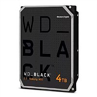 WD Black WD4006FZBX 4 TB Desktop Hard Drive - 3.5" External - SATA (SATA/600) - Conventional Magnetic Recording (CMR) Method - Black