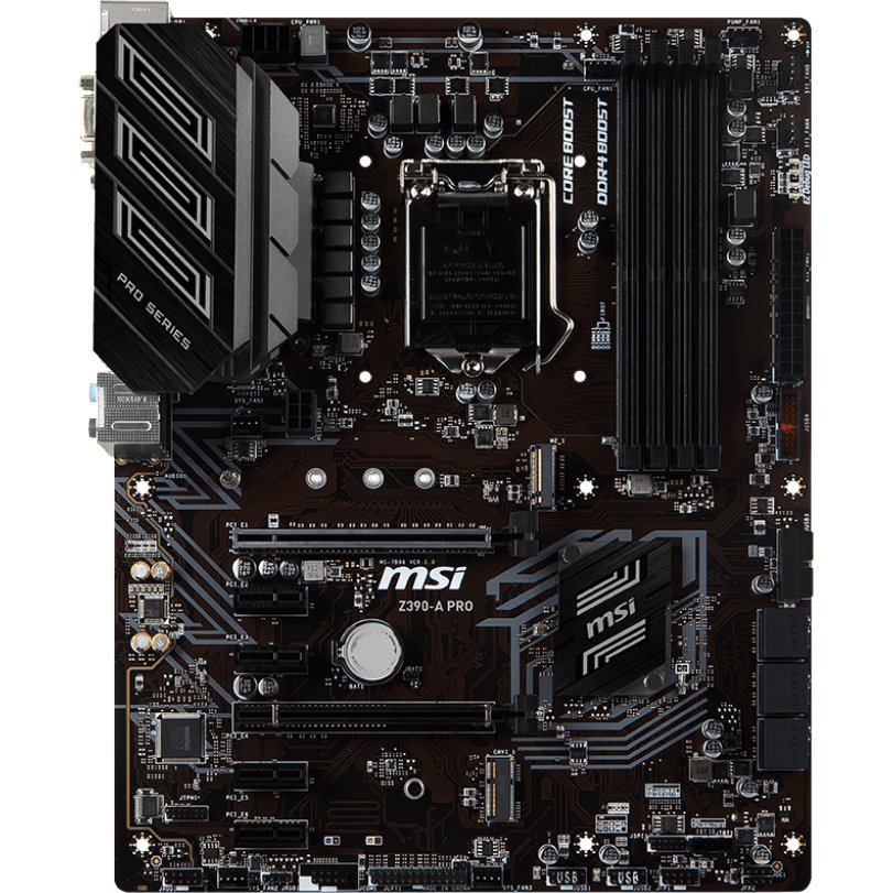 Msi z390 a pro установка m2